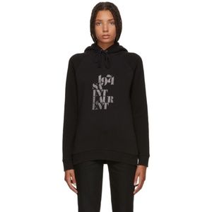 Saint Laurent 1971 black hoodie sweatshirt